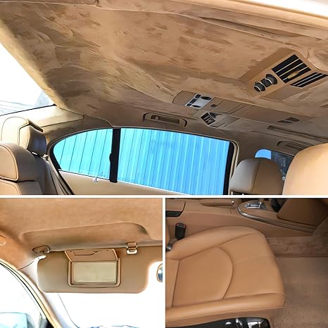 Suede Auto Headliner Fabric 122" L × 60" W with Foam Backing image 6